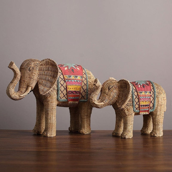 Elefant Rattan Statue | Luvikno