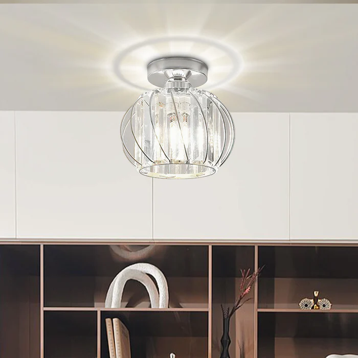 Pendellampe svart glass kule taklampe Luvikno