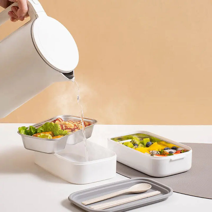 Luvikno | 2-lags Rustfritt Stål Bento Matboks - MealMate