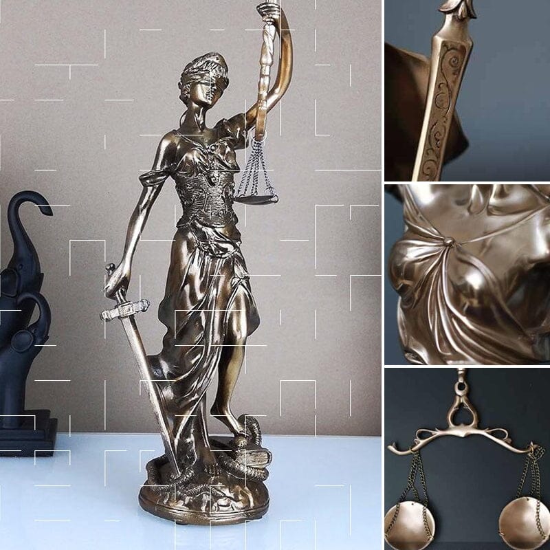 Luvikno | Dekorativ statue av Rettferdighetens Gudinne