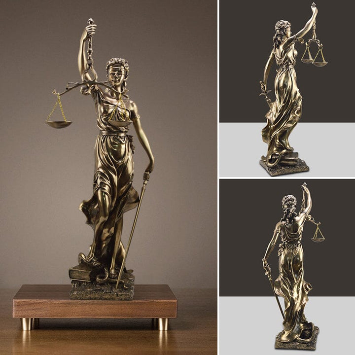 Gudsinnes av rettferdighet statue dekorasjon | Luvikno
