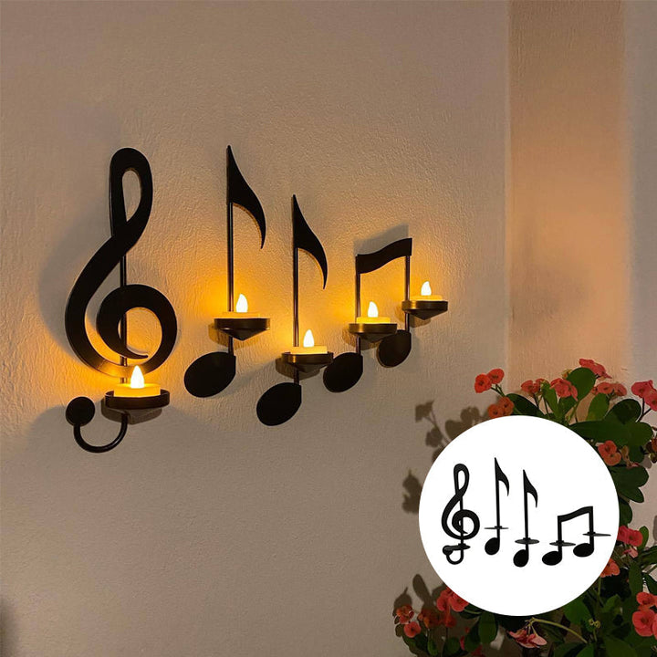 Luvikno | Lysestake med musikknoter