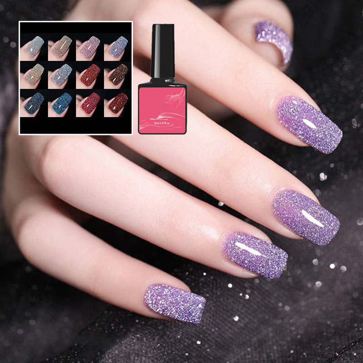 Høy tetthet glitter neglelakk gel | Luvikno