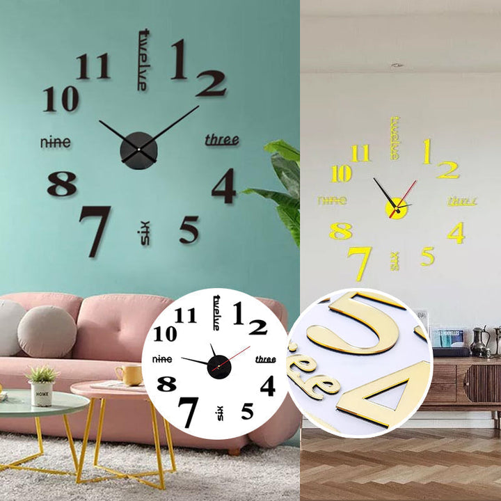 DIY Moderne stansfri veggklokke | Luvikno
