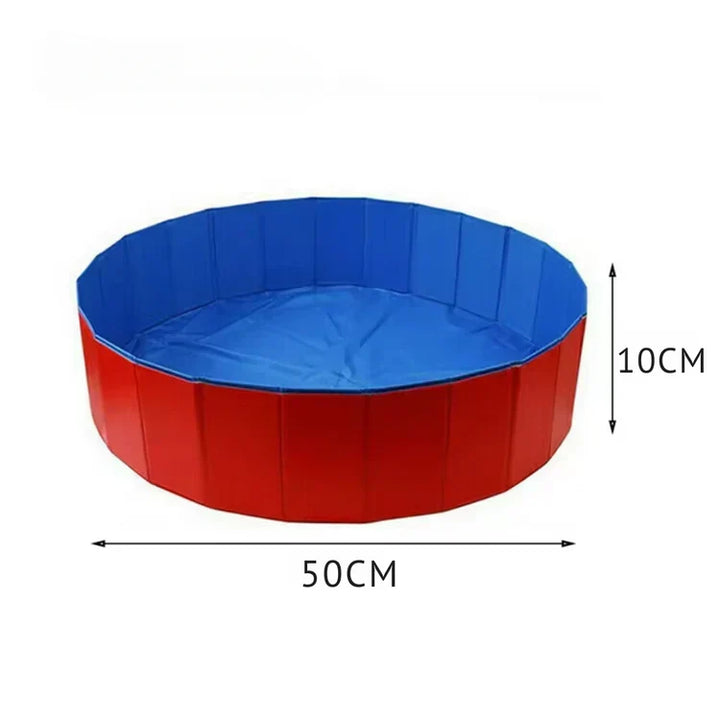 Sammenleggbar PVC hundepool med dreneringsventil Luvikno
