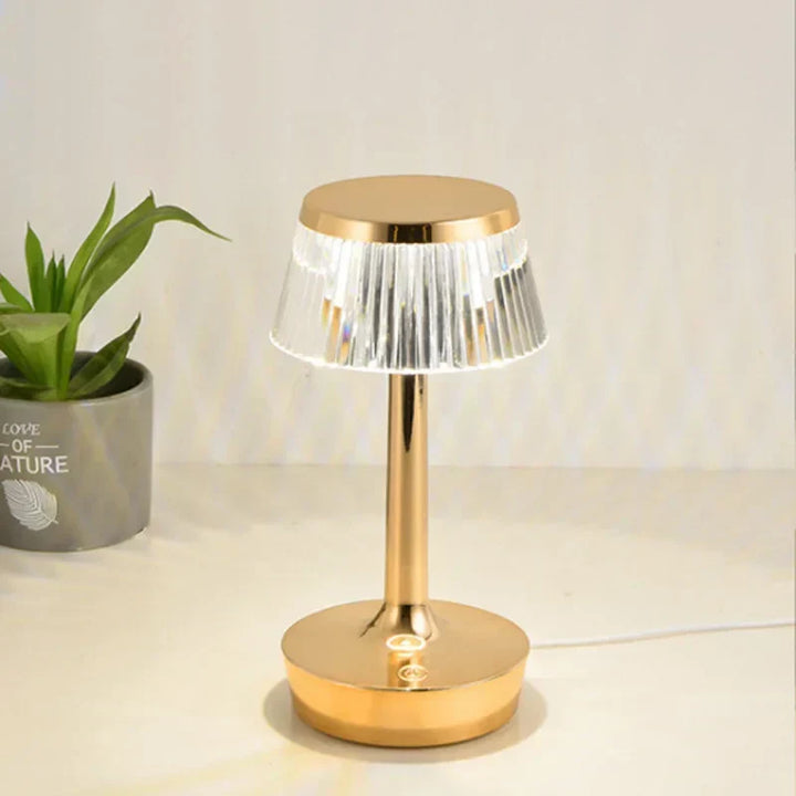 Luvikno | Krystallpendel - Oppladbar Trådløs Bordlampe