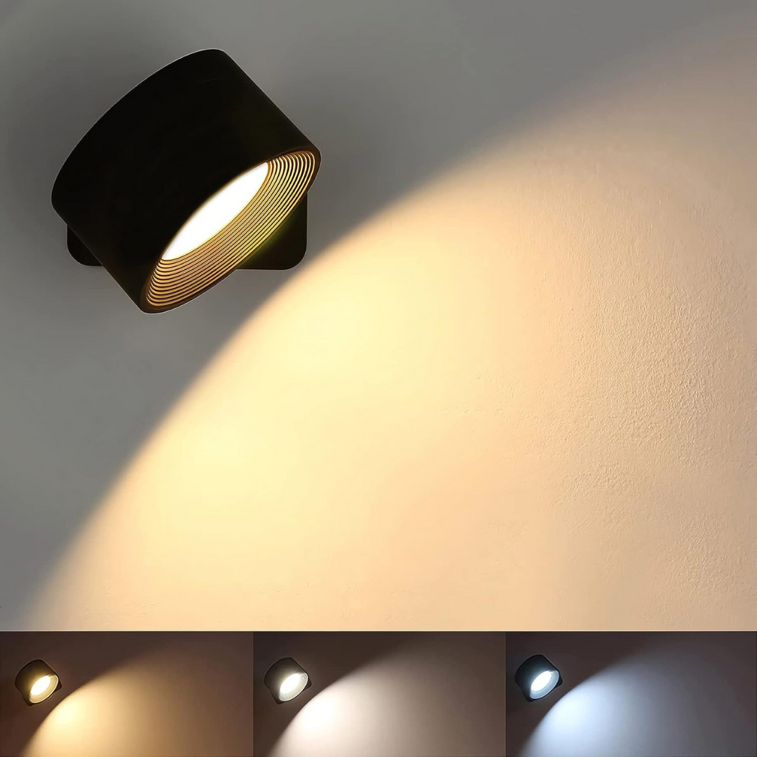 Luvikno | Flexilight Trådløs Vegglampe Berøring 360 Rotasjon