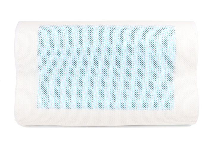 SNAPNAP Gel skumpute med hodeutsparing + avkjølende gelputer, 50 x 30 cm, høyde 10 cm, ergonomisk og hypoallergenisk | Luvikno