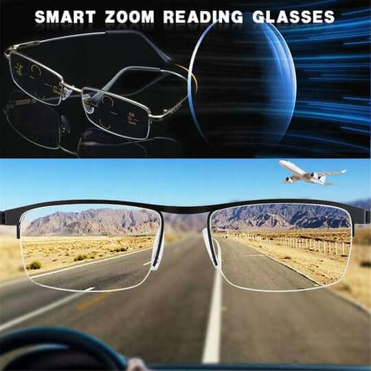 Progressive multifocal lesebriller med blålysfilter | Luvikno