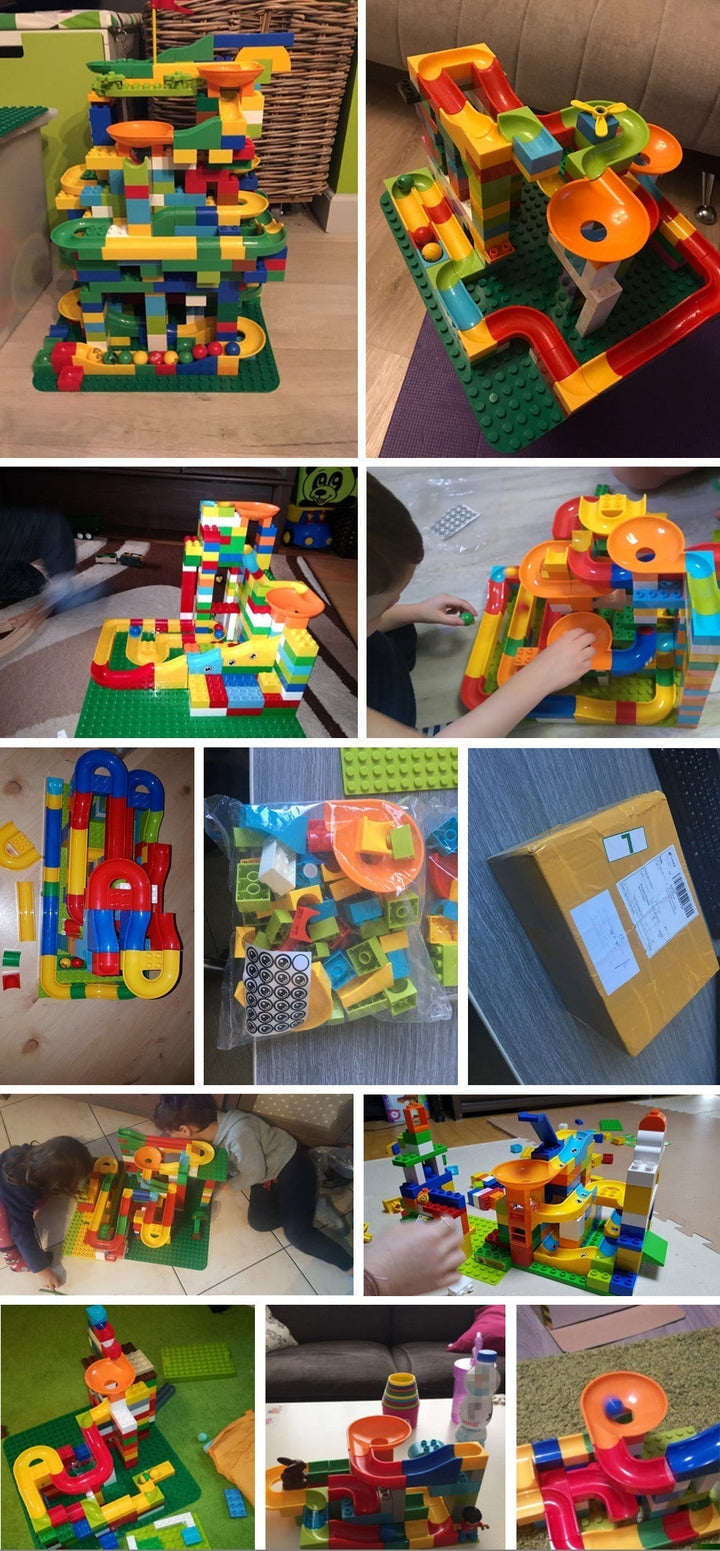 MarbleBuilder Sett - Tilpassbar Marmor Racingbane for Opprettelse Luvikno
