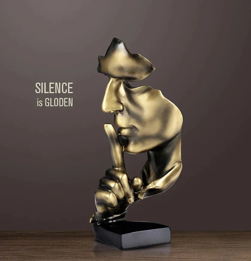 Silent Thinker Abstrakt Ansikt Hjem Dekor | Luvikno