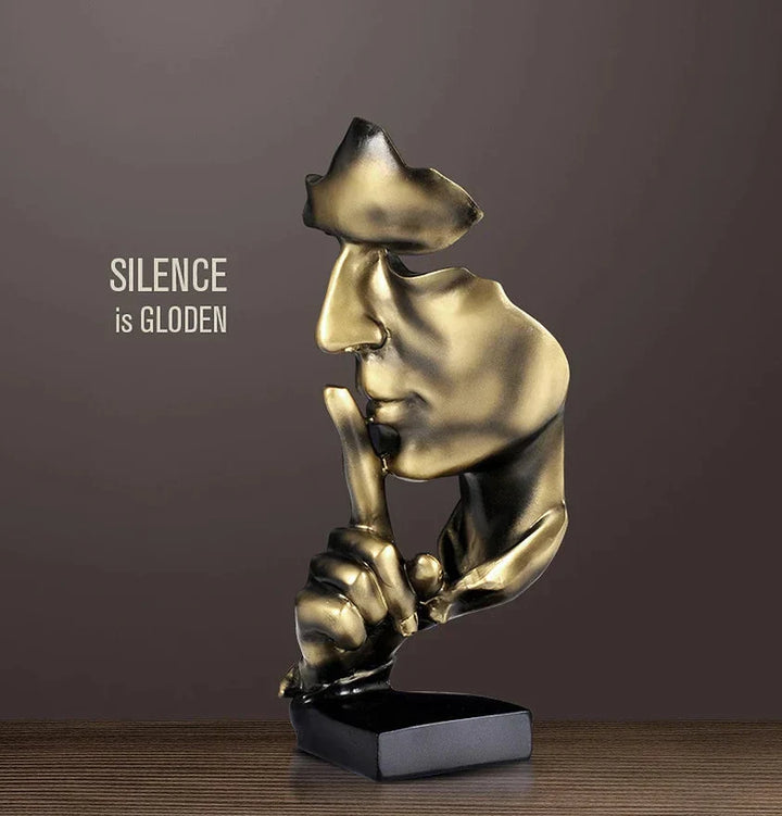 Silent Thinker Abstrakt Ansikt Hjem Dekor | Luvikno