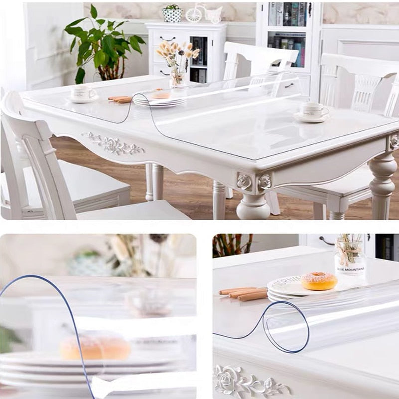 Transparent Frosted PVS Bordbeskytter | Luvikno