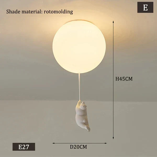 Hengende Bjørn Ballonger Lampe | Luvikno