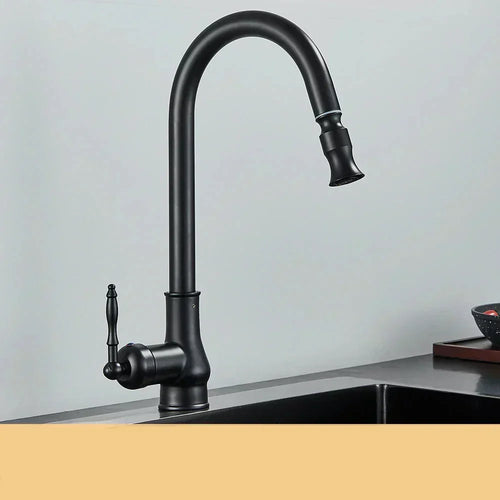 Luvikno | VintageTap Antikk Messing Kjøkkenkran – Retro Stil Blandebatteri med Svingtut
