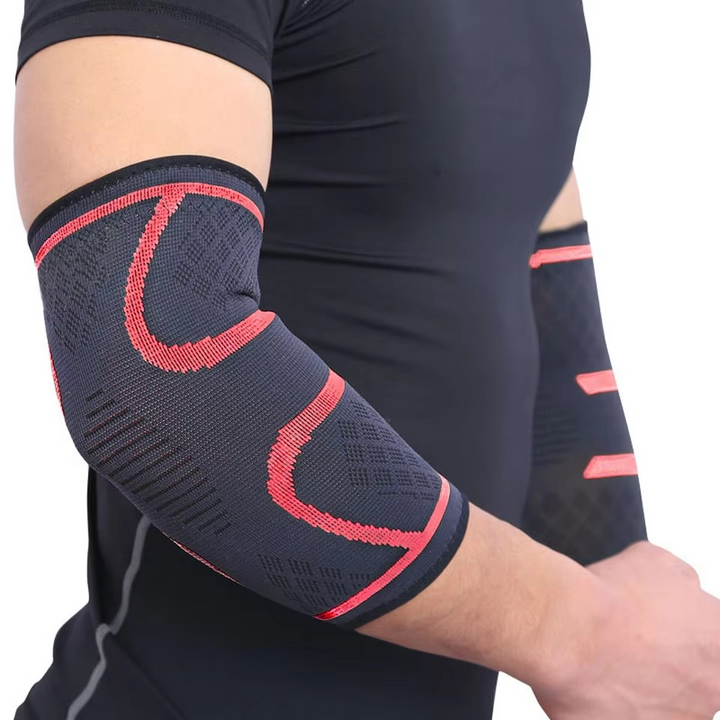 Justerbar elastisk albue støtte sleeve for sport og fitness Luvikno