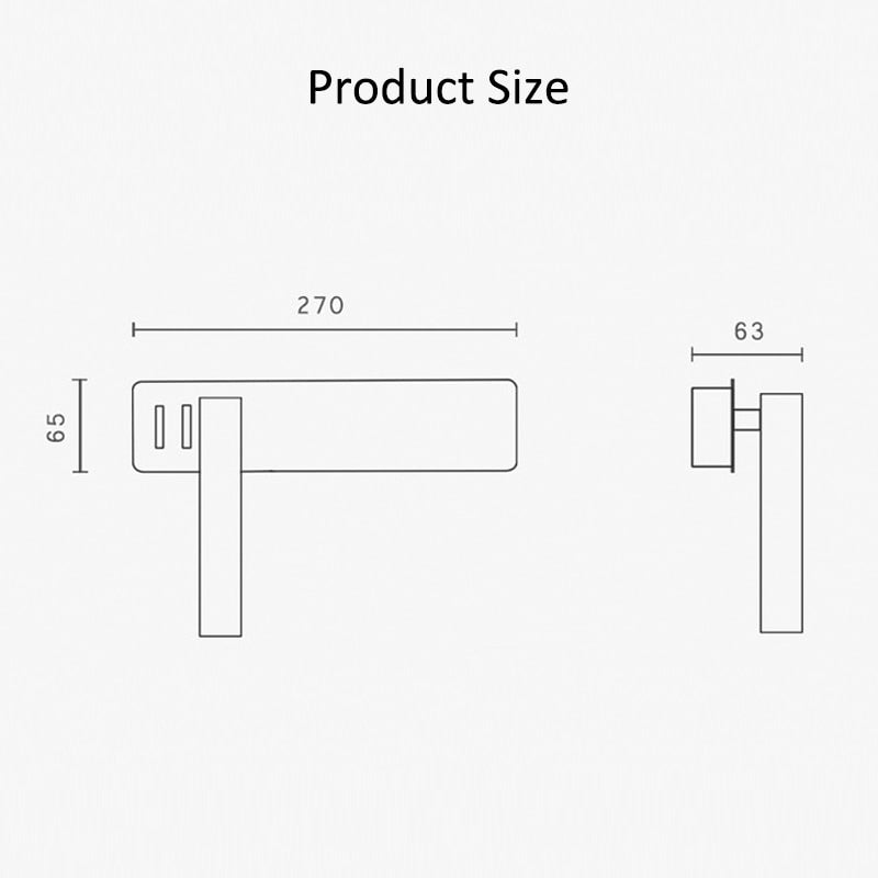 LED-vegglamper | roterbar arm, varmt lys