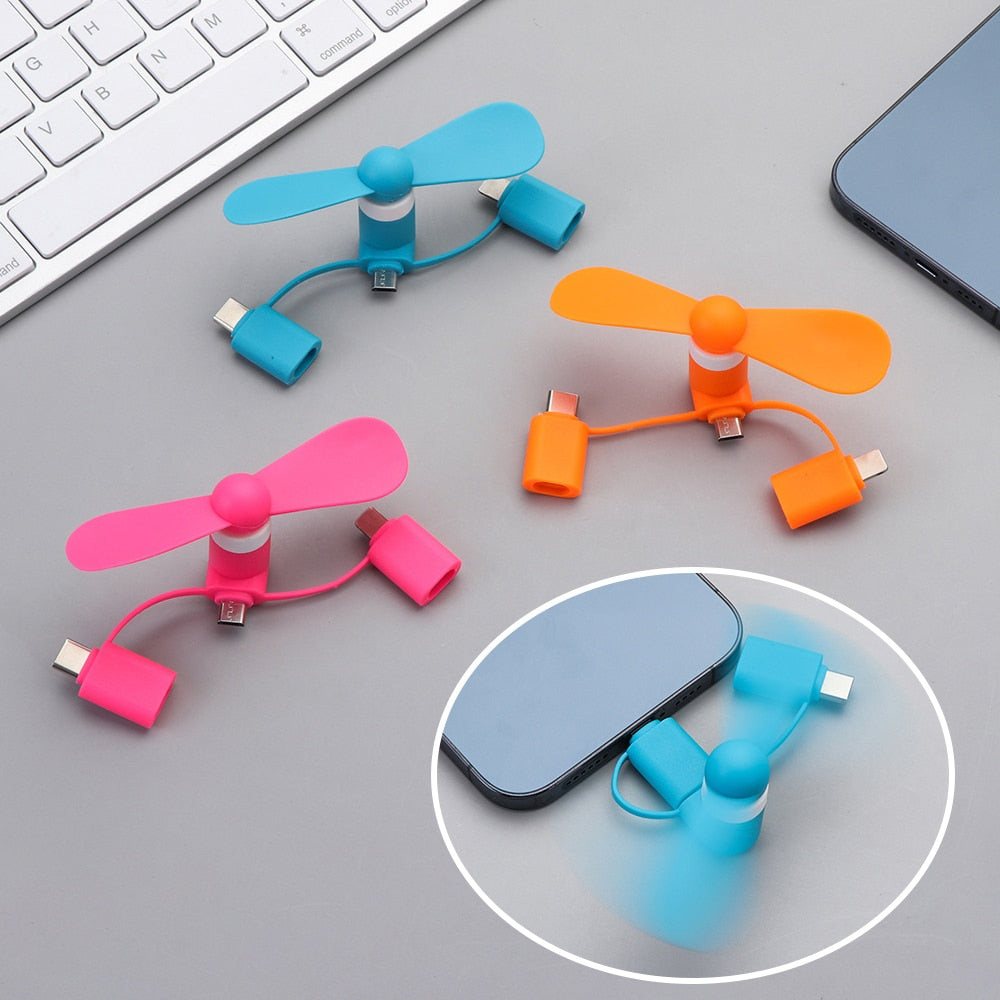 Portable Mini Phone USB Fan - Image 0