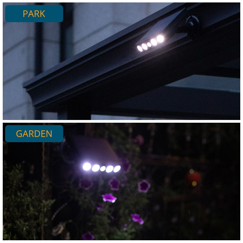 LED Solarlampe med bevegelsessensor for utendørsbruk | Luvikno