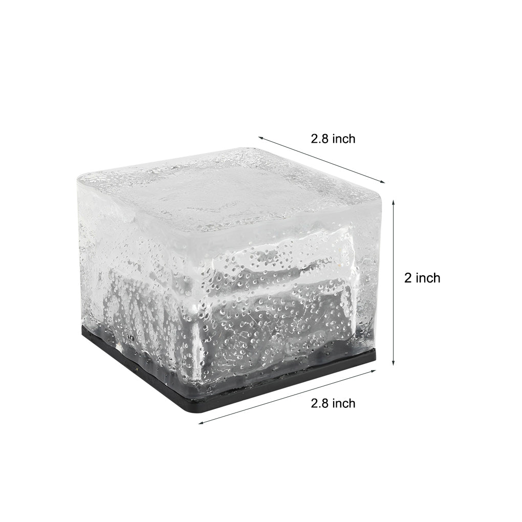 Square Creative Ice Luviknoock LED Vanntett Smart Solar Utendørs Belysning | Luvikno