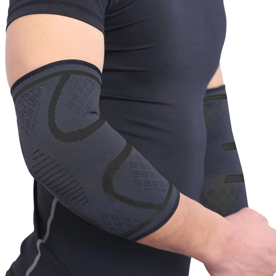 Justerbar elastisk albue støtte sleeve for sport og fitness Luvikno