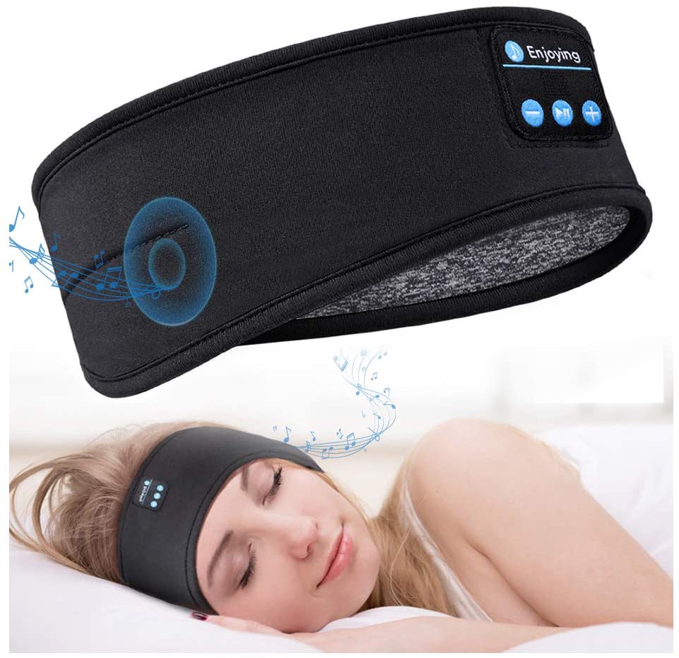 SnoozeMelody - Lydisolert Bluetooth Søvmaske for Fredfulle Netter Luvikno