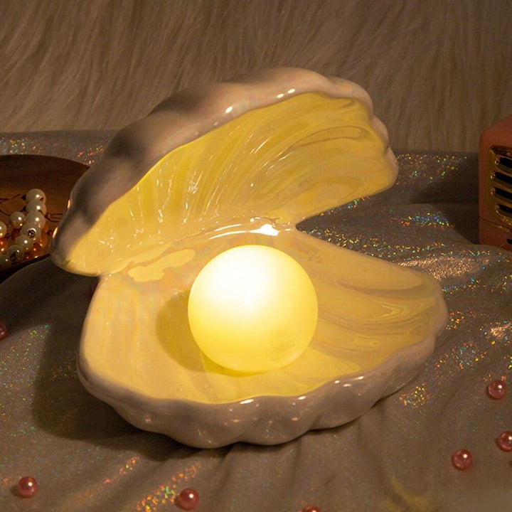 Luvikno | MystiShell Lampe - Drømmende Lampe for Rolig Belysning