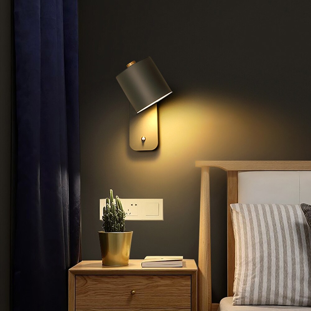 Luvikno | Moderne LED Vegglamper med Bryter for Hjemmedekor