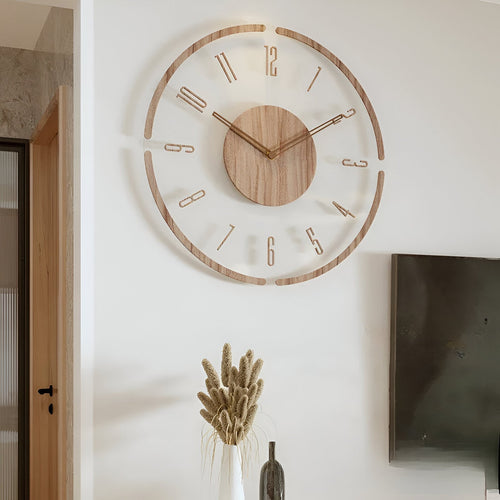 ClearWood Transparent Vægrelogg – Stille Kvarts med Tre detaljer | Luvikno