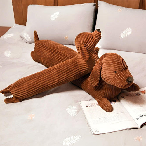 SnuggleHound Pute - Ergonomisk Dachsund Plysjpute | Luvikno