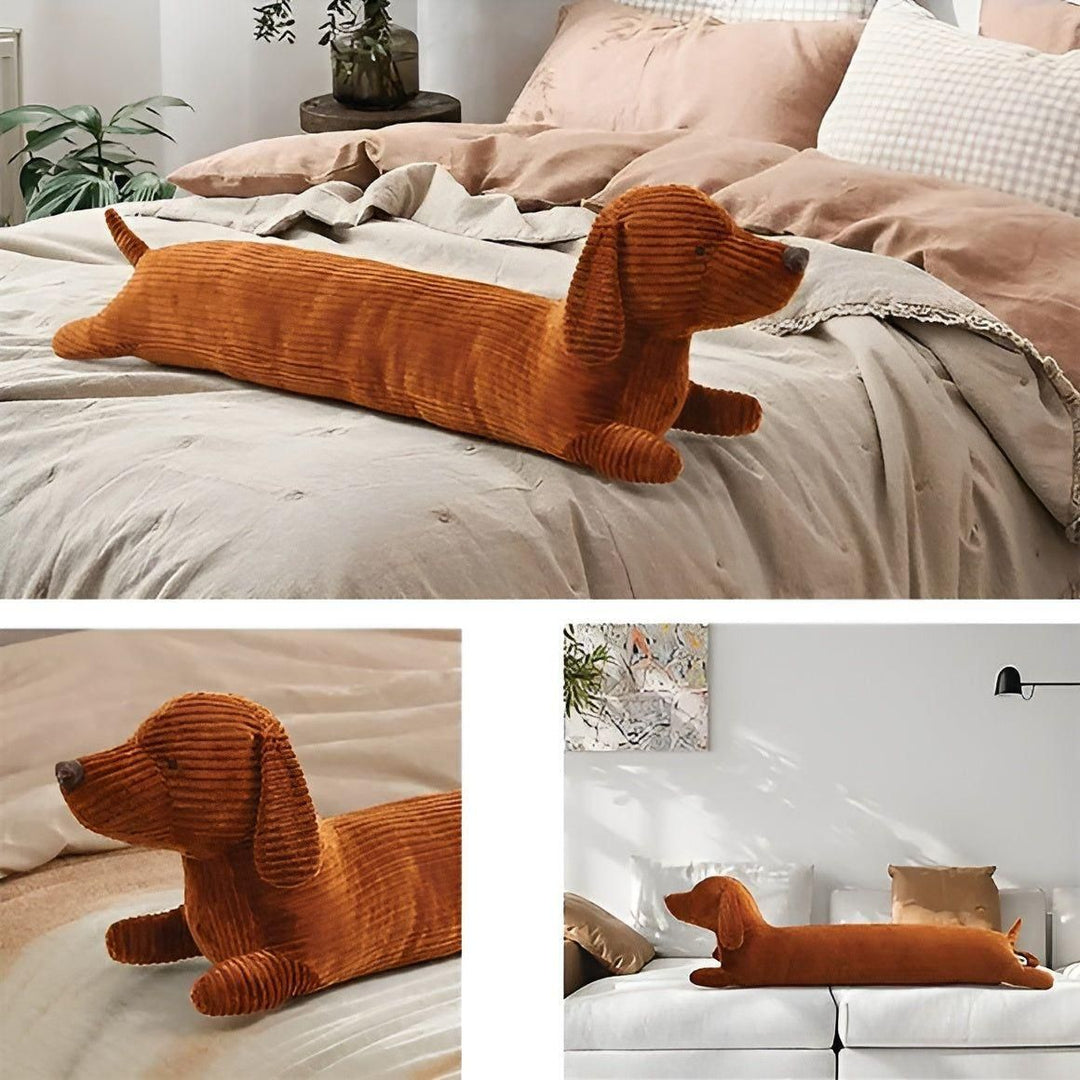 SnuggleHound Pute - Ergonomisk Dachsund Plysjpute | Luvikno