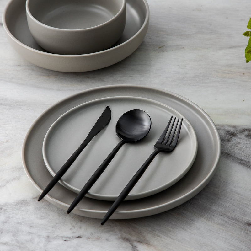 Luvikno | Minimalistisk Rustfritt Stål Bestikk Elegant Enkelhet