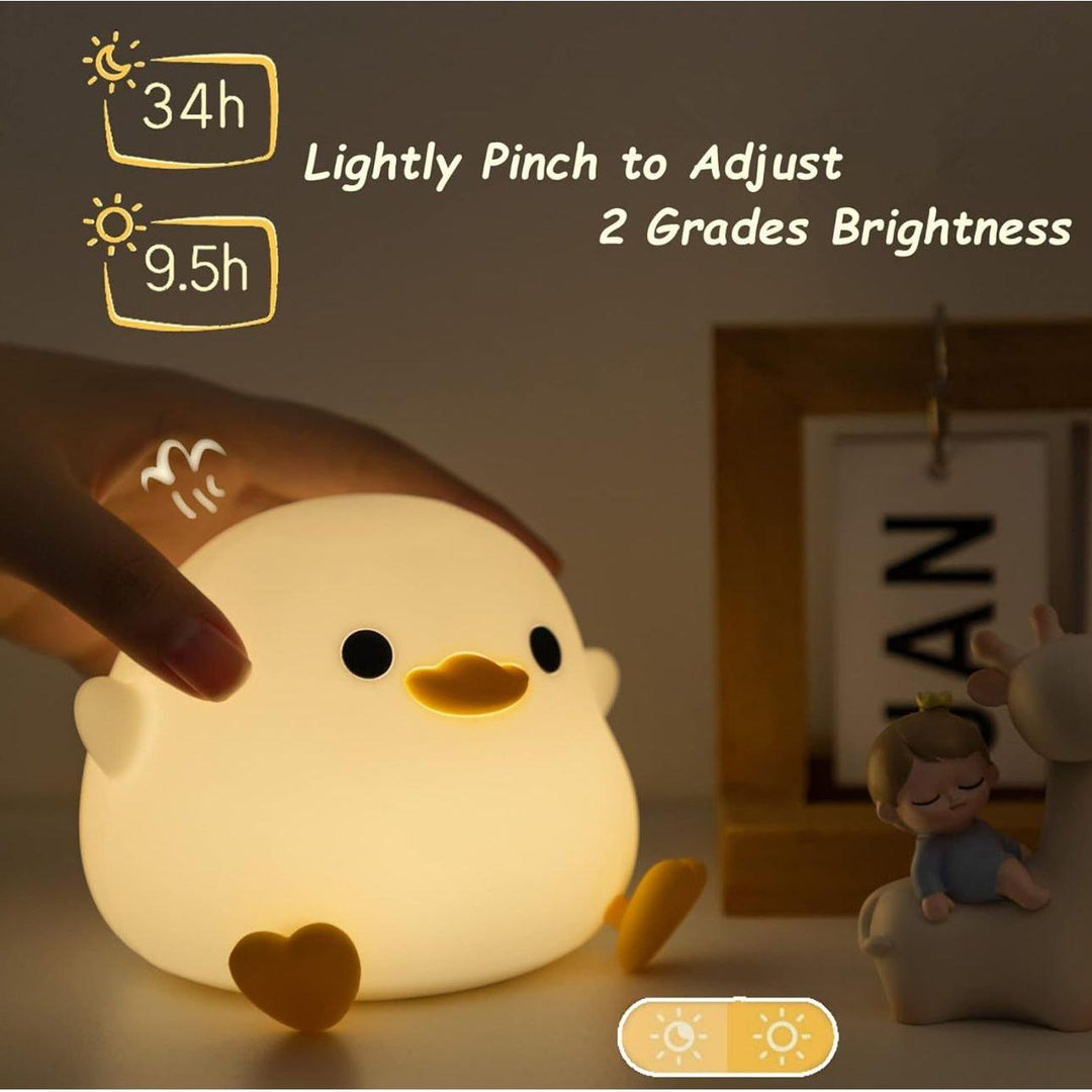 DuckieDream Light - Automatisk Duck Silikon Nattlampe | Luvikno