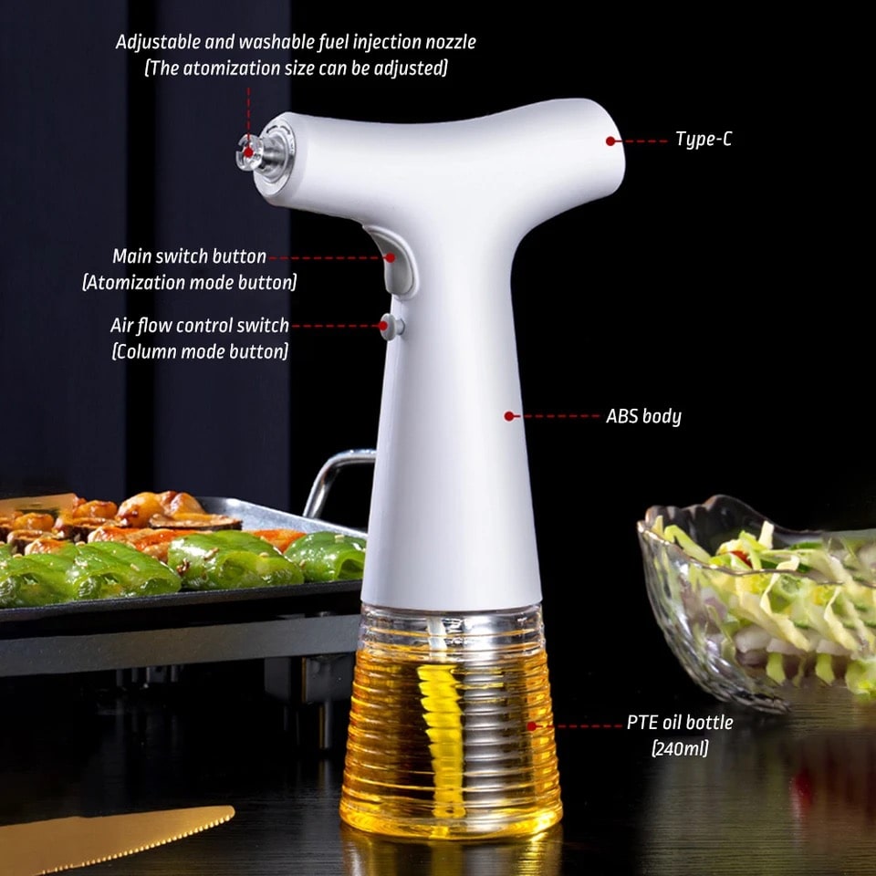 Luvikno | DuoSpray - Luksus 2-i-1 Oljedispenser for Matlaging