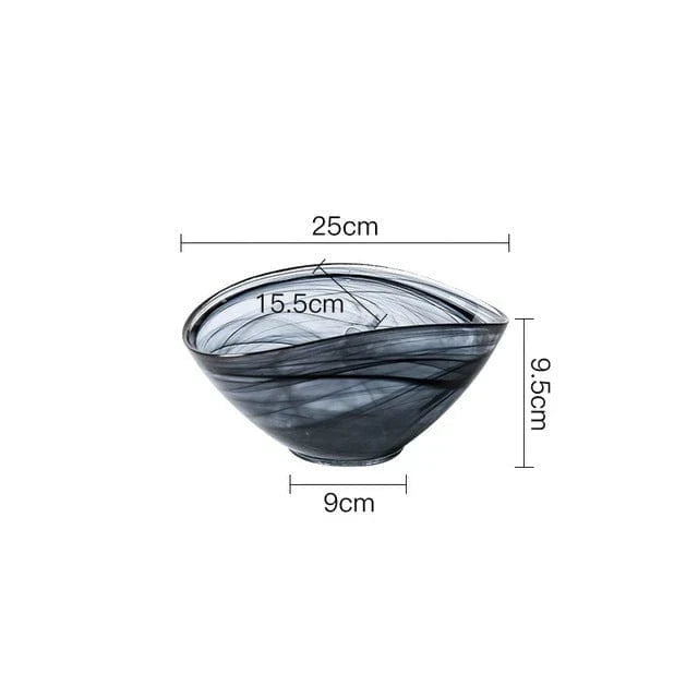 Uregelmessig Glass Salatbolle Luvikno