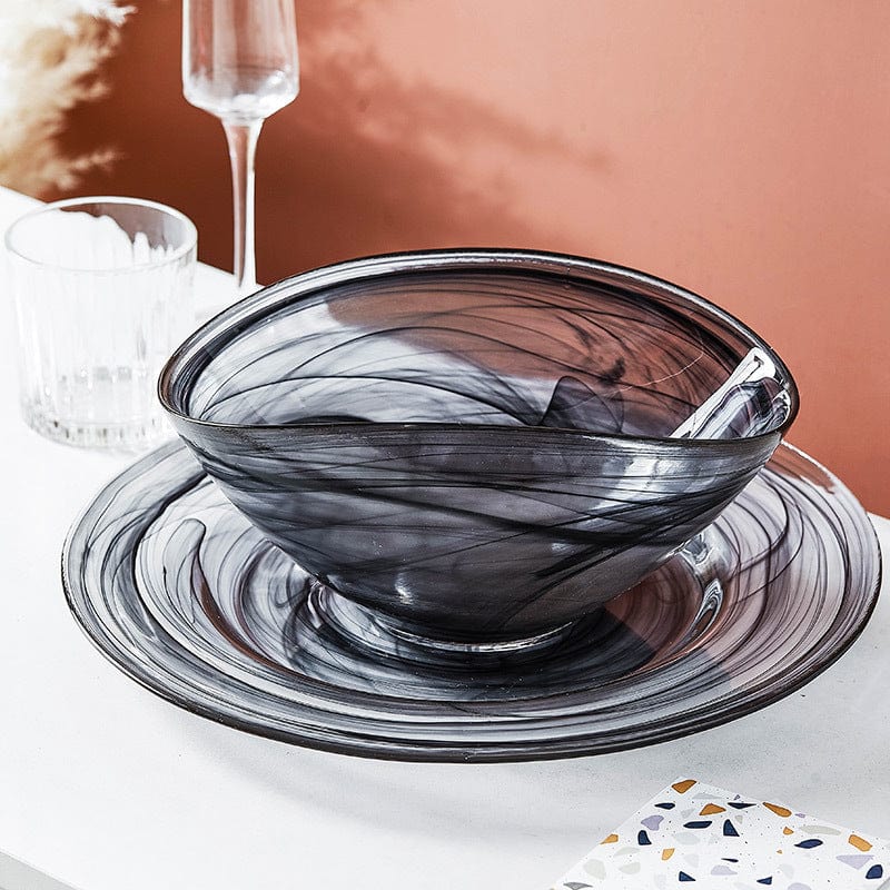 Uregelmessig Glass Salatbolle | Luvikno