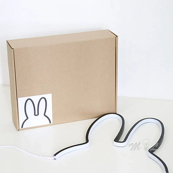 USB Oppladbar Kanin Nattlys med Ambient Belysning - BunnyLight | Luvikno