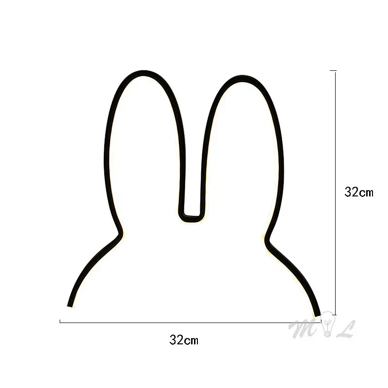 USB Oppladbar Kanin Nattlys med Ambient Belysning - BunnyLight | Luvikno