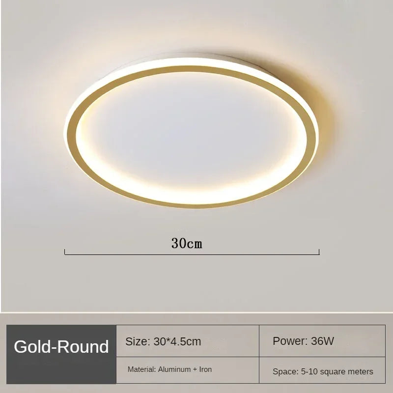 Skandinavisk Rund Taklampe - NordicGlow | Luvikno