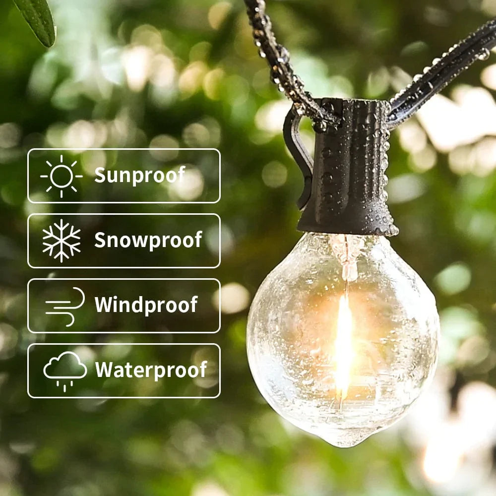 LED Ball String Lights Luvikno