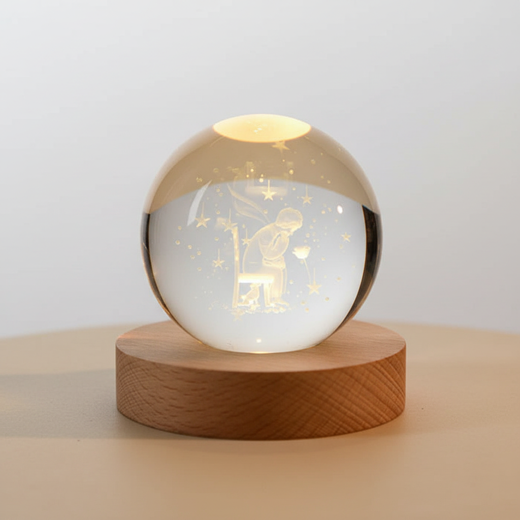 LED-lampe med gravering - StarLight | Luvikno