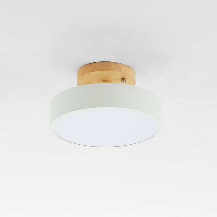 Moderne LED taklampe laget av tre – Quinn taklampe for stue, gang, soverom og spisestue | Luvikno