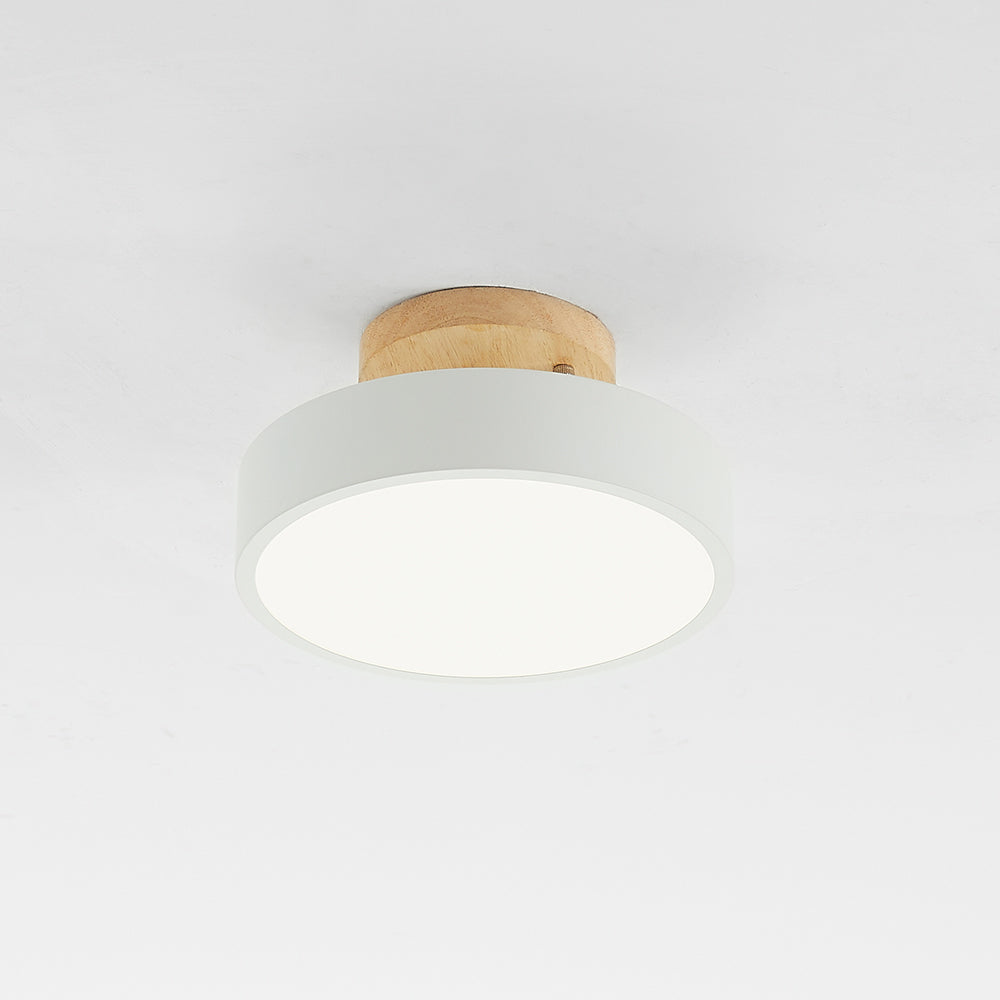 Moderne LED taklampe laget av tre – Quinn taklampe for stue, gang, soverom og spisestue | Luvikno