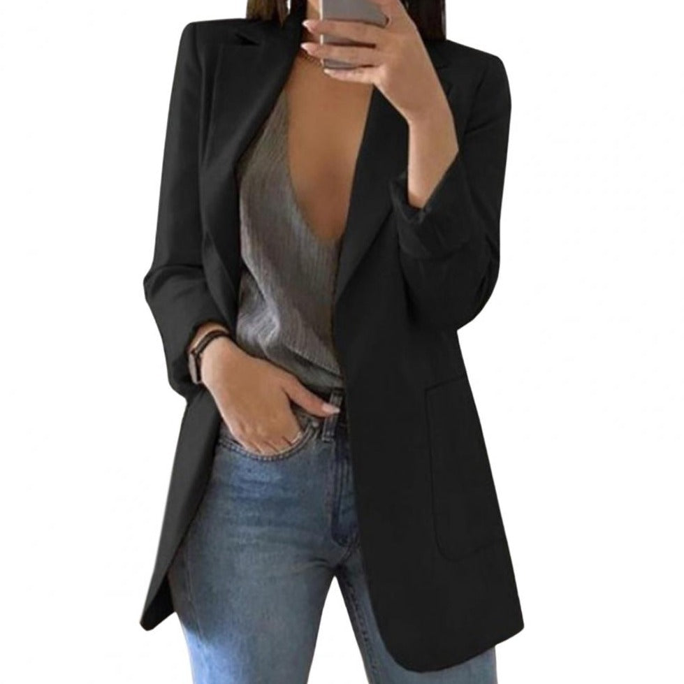 Luvik | Elegant Lang Blazer for kvinner