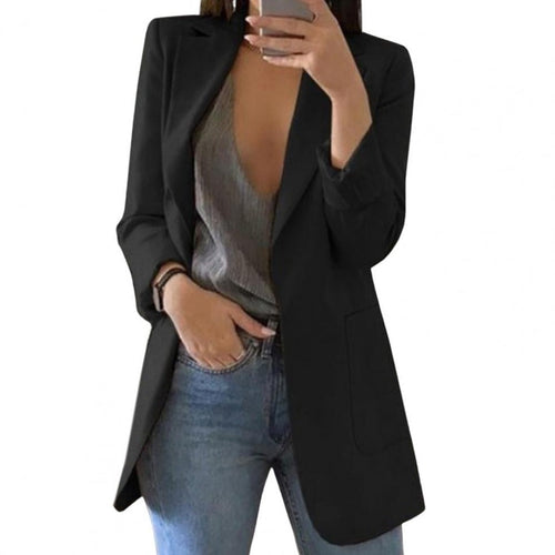 Luvik | Elegant Lang Blazer for kvinner