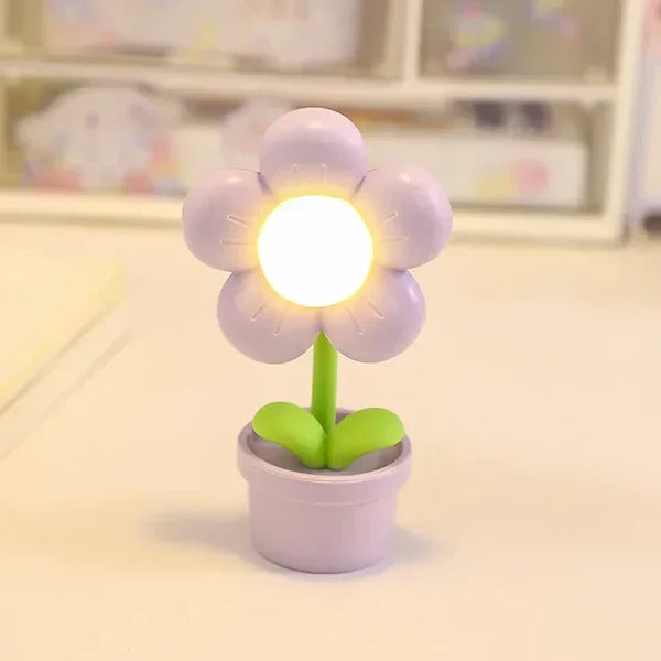 Liten Blomst Beroligende Bordlampe - BlossomGlow | Luvikno