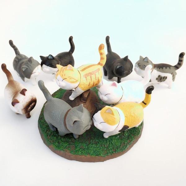 Mini Gåtur Katt Figurer | Luvikno