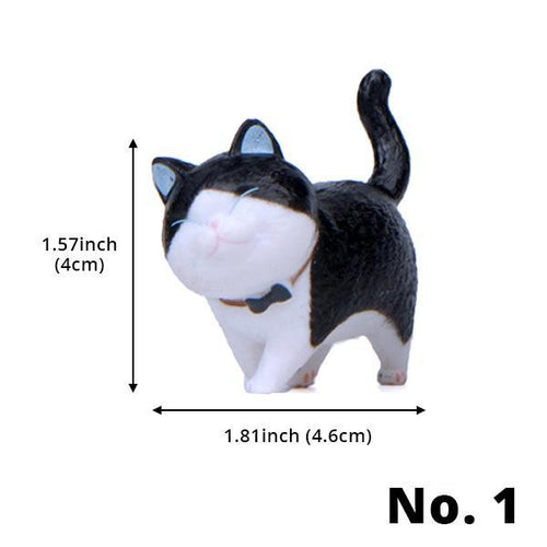 Mini Gåtur Katt Figurer | Luvikno