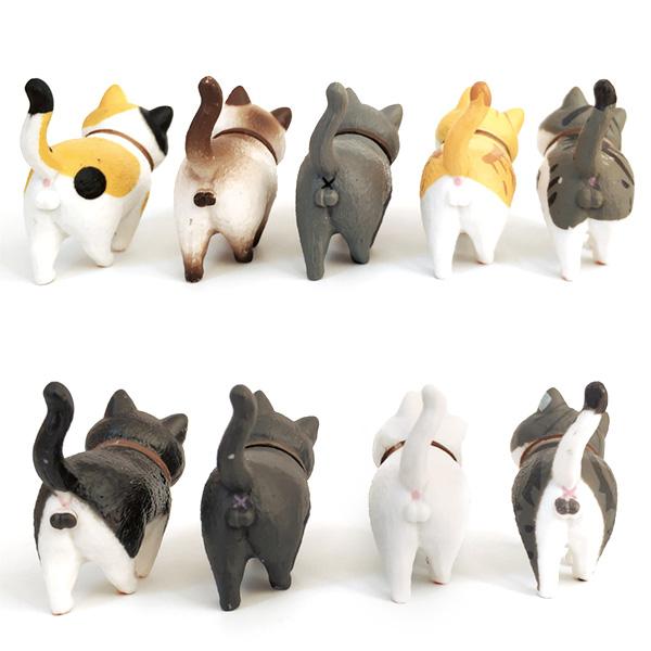 Mini Spaserende Katt Figurer | Luvikno