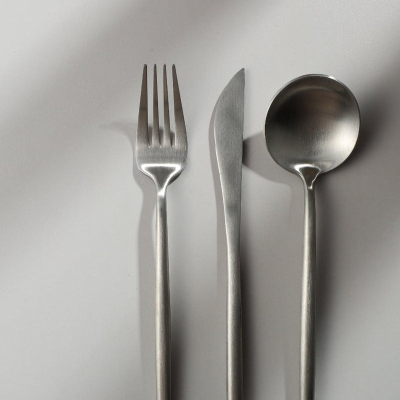 Luvikno | Minimalistisk Rustfritt Stål Bestikk Elegant Enkelhet